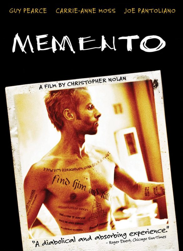 anh bia phim memento 585x799 - Memento: Câu chuyện về tên sát nhân loạn trí