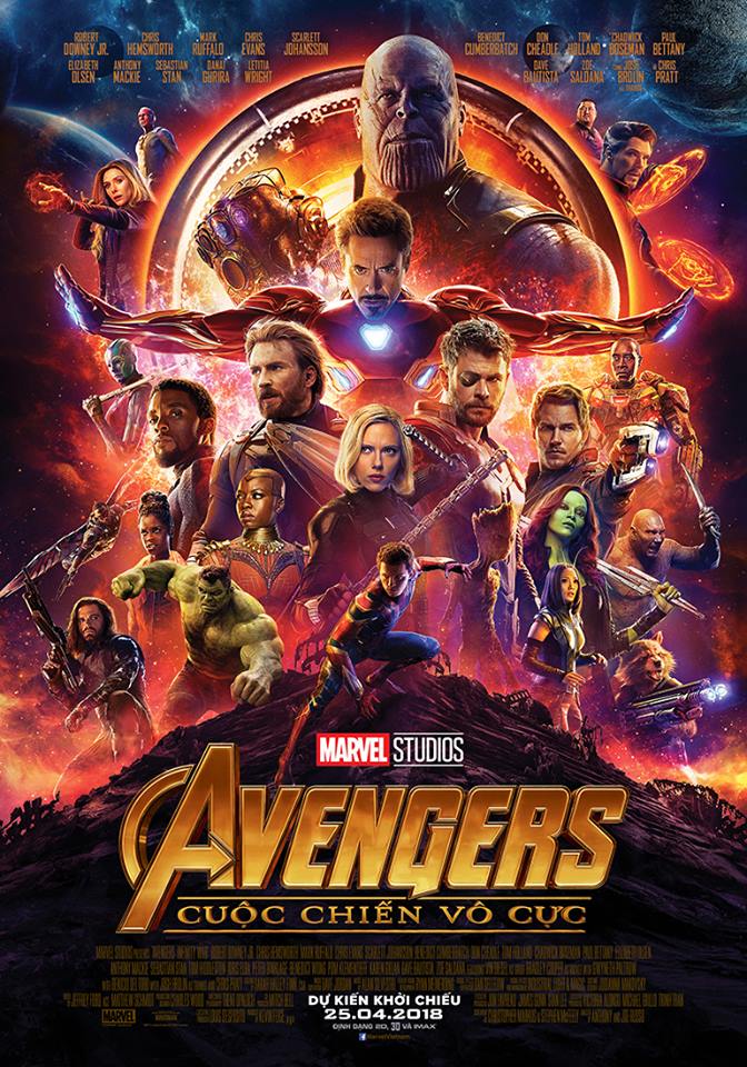 Poster phim "Avengers: Infinity war"