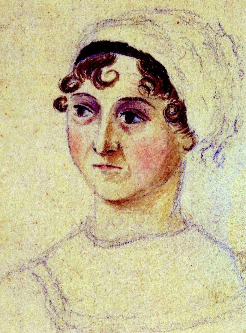 Image of the portrait of Jane Austen by Cassandra