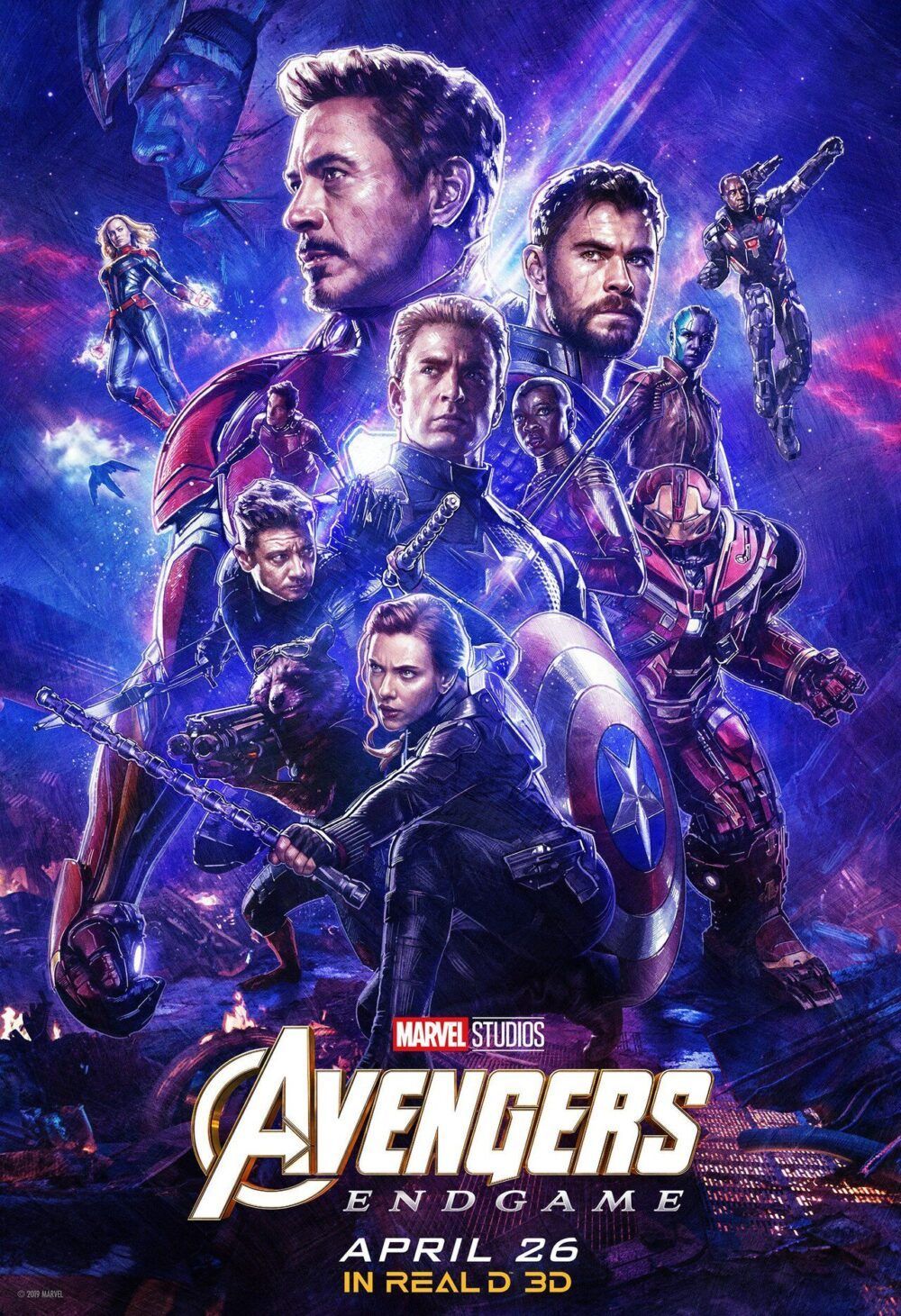 Poster chính thức cho Avengers Endgame