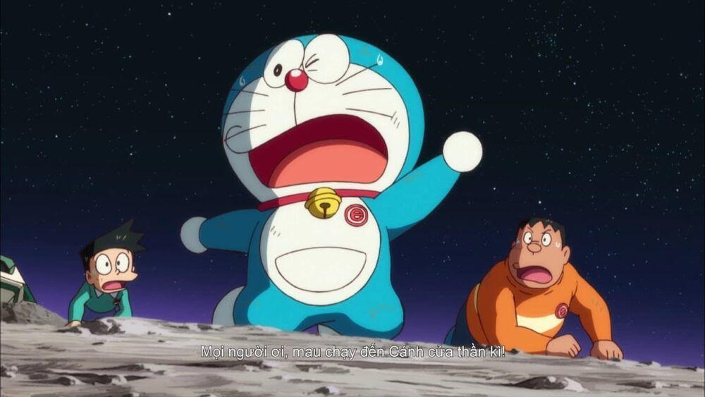 phan canh phim mat trang phieu luu ky e1580309722383 - Doraemon: Nobita và Mặt trăng phiêu lưu ký - Sức mạnh của niềm tin