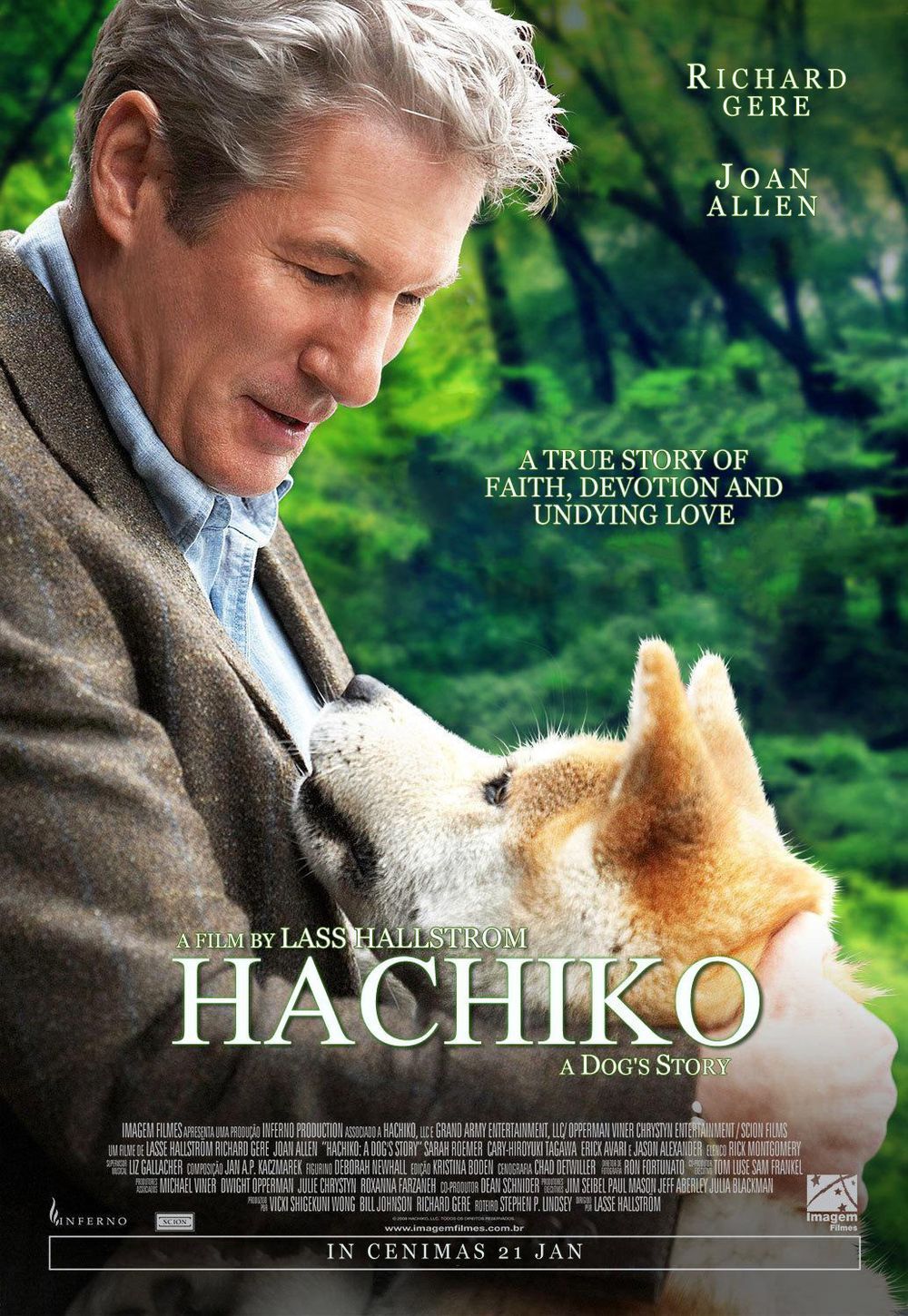 poster phim cau chuyen ve chu cho hachi - Hachiko - Chú chó đợi chờ: Câu chuyện cảm động về lòng trung thành