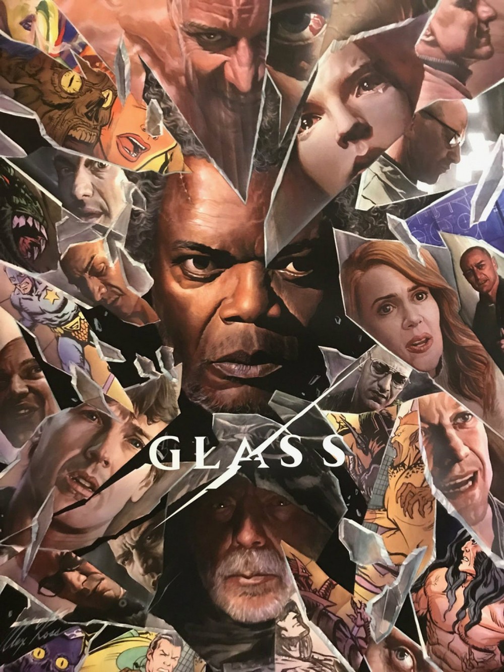 Poster Glass - Bộ Ba Quái Nhân: Màn đấu trí nghẹt thở giữa các quái nhân
