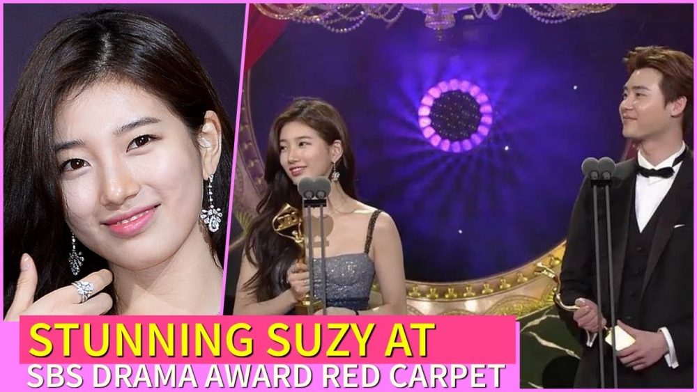 Cặp đôi nhân vật chính tại buổi trao giải SBS Drama Award