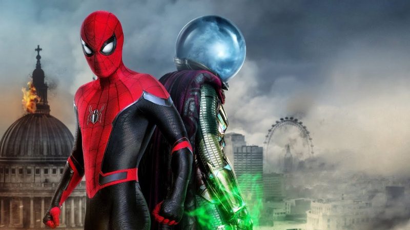 Spiderman cùng nhân vật phản diện Mysterio trong Far From Home