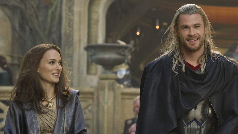 Jane và Thor khi ở Asgard