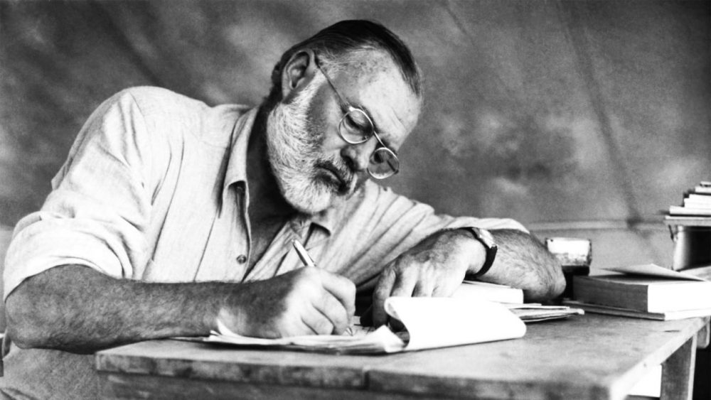 Chân dung của nhà văn Hemingway Ernest