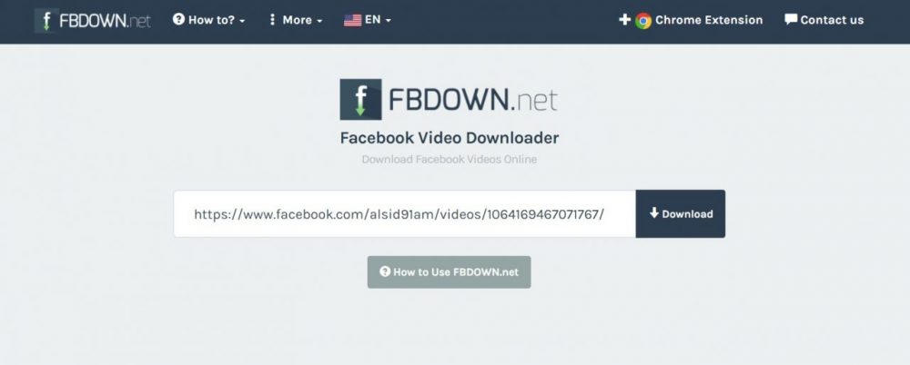 Fb down net 2 e1599979631149 - Cách tải video trên facebook về máy tính trong 1 nốt nhạc