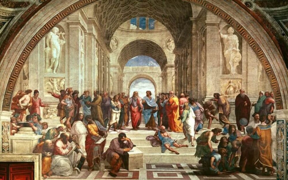 Bức họa "Trường học Athen" ra đời vào thời Phục Hưng