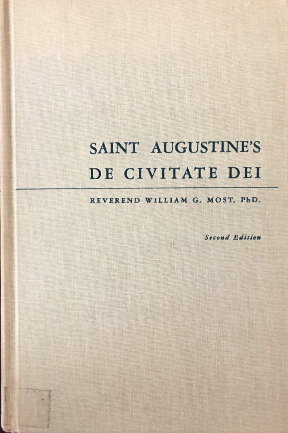 Bìa quyển sách De civitate Dei