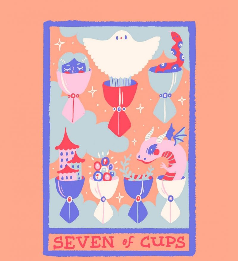 seven of cups hinh anh 3 e1648394551202 - 7 Of Cups là gì? Ý nghĩa của lá bài 7 Of Cups trong Tarot