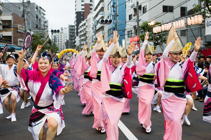 Hình ảnh về lễ hội Koenji Awa Odori