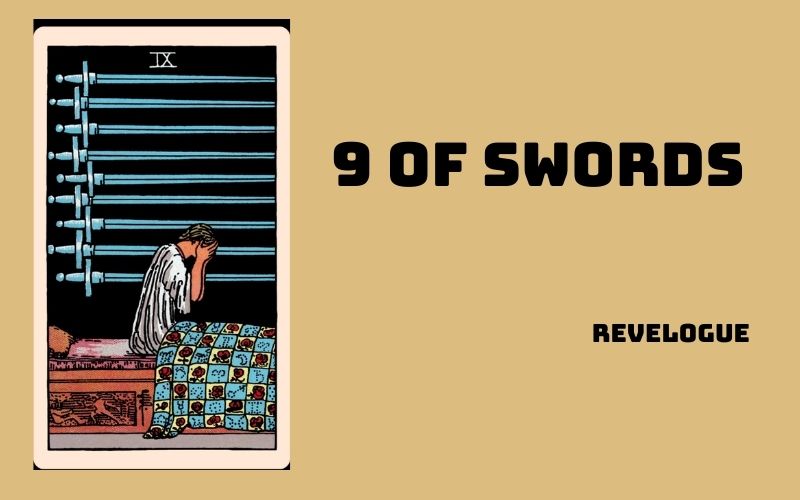 Nine of Swords cho biết sự lo lắng trong tình yêu