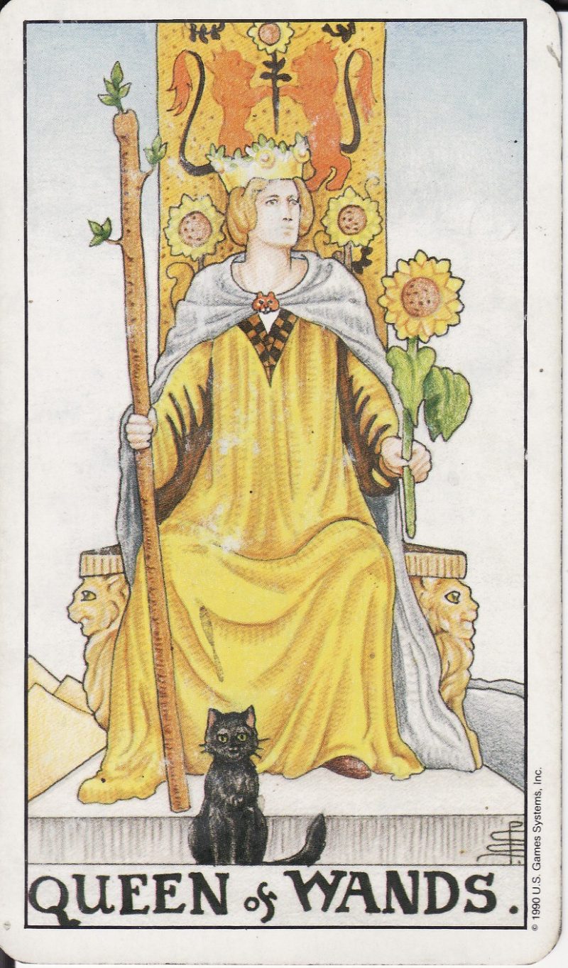 La bai Queen of Wands hinh anh 1 e1649950760949 - Queen of Wands là gì? Ý nghĩa của lá bài Queen of Wands trong Tarot