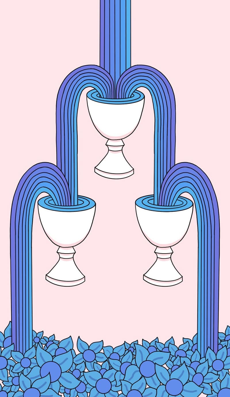 la bai 3 of cups hinh anh 4 - 3 Of Cups là gì? Ý nghĩa của lá bài 3 Of Cups trong Tarot