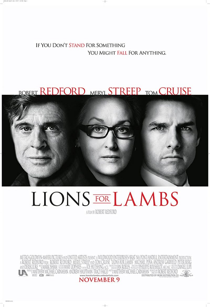Lions for Lambs tái hiện câu chuyện đau thương của Mỹ 