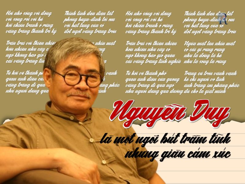Trầm tĩnh nhưng giàu cảm xúc là văn phong đặc trung của nhà thơ Nguyễn Duy