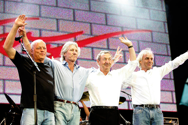 Hình ảnh đoàn tụ của Pink Floyd tại buổi diễn Live 8