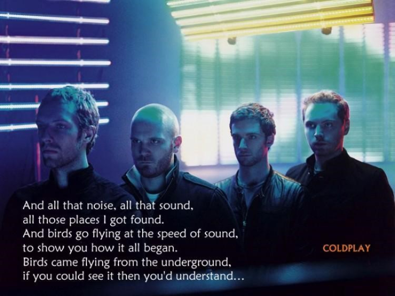 Hình ảnh Coldplay trong MV Speed of Sound