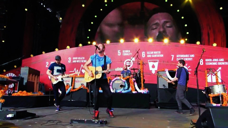 Coldplay biểu diễn tại Global Citizen Festival