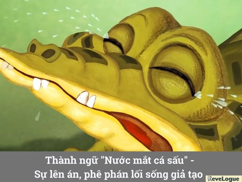 Thành ngữ "Nước mắt cá sấu" - Sự lên án, phê phán lối sống giả tạo