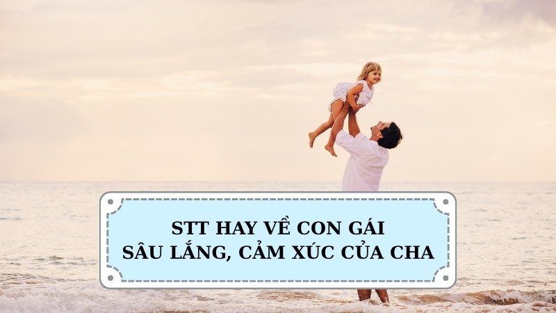 Stt hay về con gái rượu sâu lắng, cảm xúc của cha