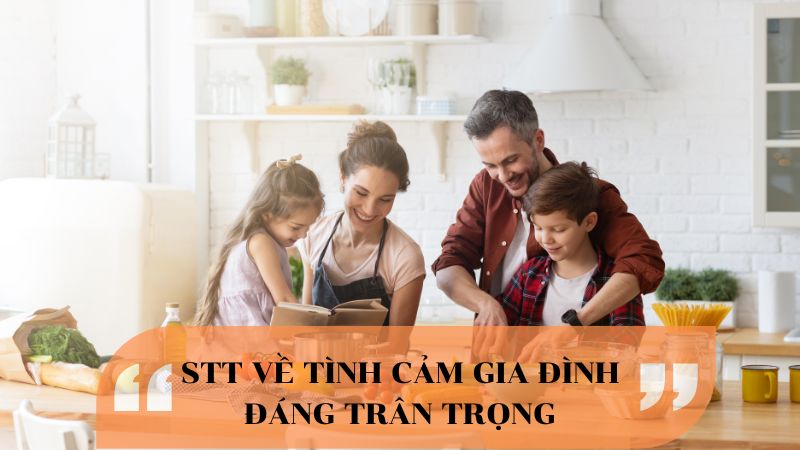 Những stt về tình cảm gia đình đáng trân trọng