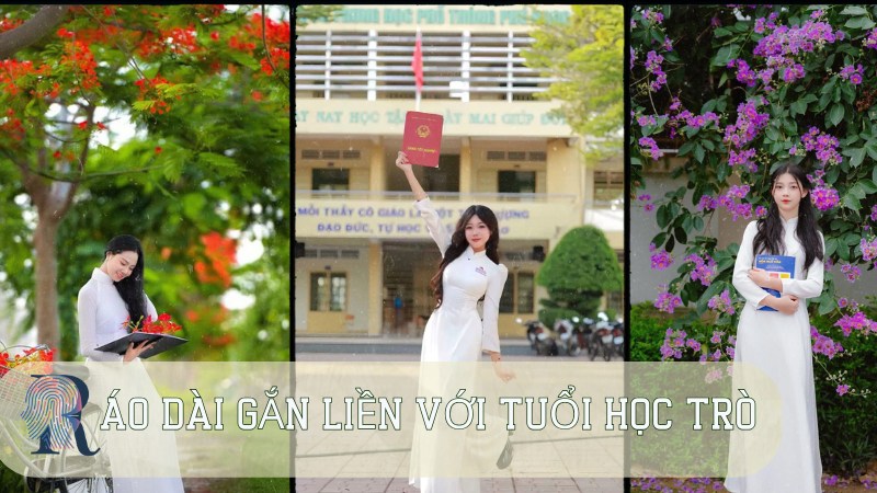 Áo dài gắn liền với tuổi học trò