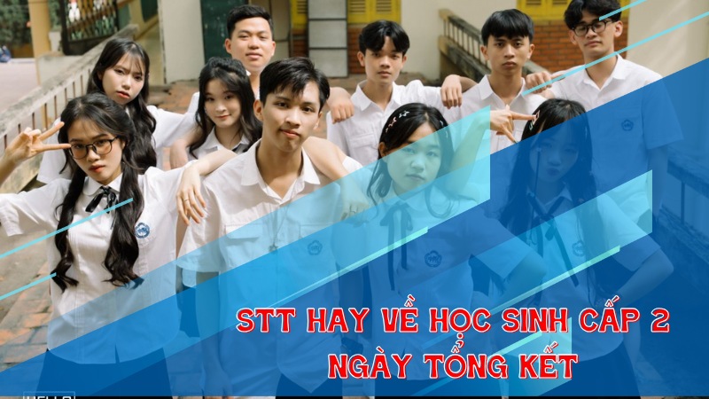 Tổng hợp các stt hay về học sinh cấp 2 ngày tổng kết