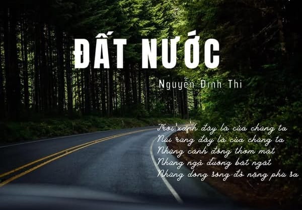 Bài thơ Đất nước thể hiện tình yêu nước và niềm tự hào dân tộc của tác giả