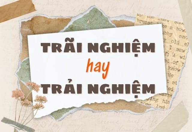 Nhiều người dùng nhầm lẫn giữa trải nghiệm và trãi nghiệm