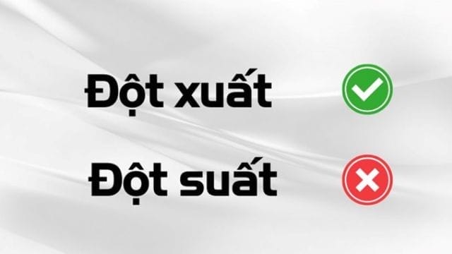 Đột xuất vốn là từ rất thông dụng