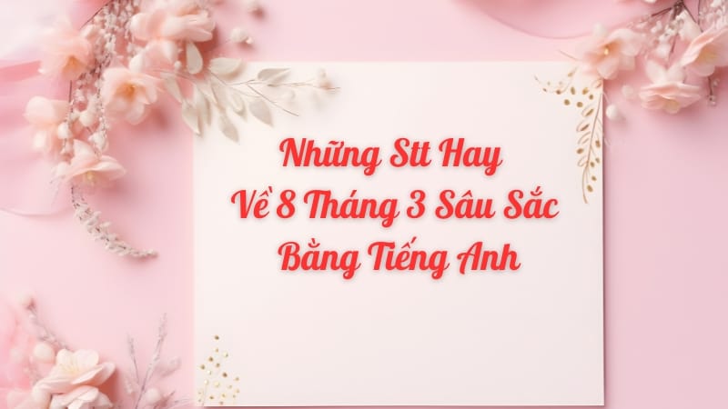 Những stt hay về 8 tháng 3 sâu sắc bằng tiếng Anh