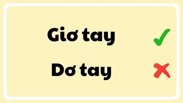 Dơ và giơ theo tiếng Nghệ là gì?