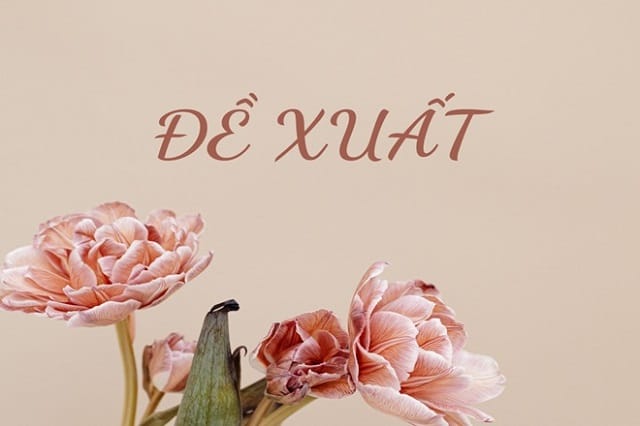Nghĩa của đề xuất là gì?