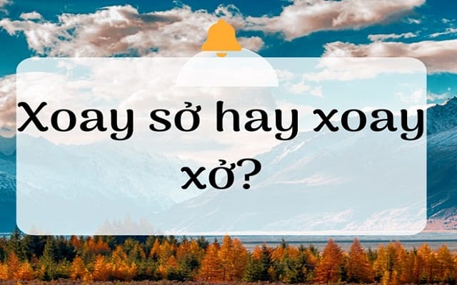 Lý do nhiều người nhầm lẫn giữa xoay sở và xoay xở