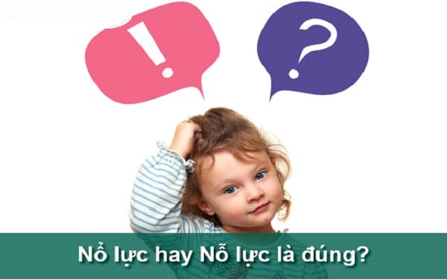 Nổ lực hay nỗ lực đúng chính tả