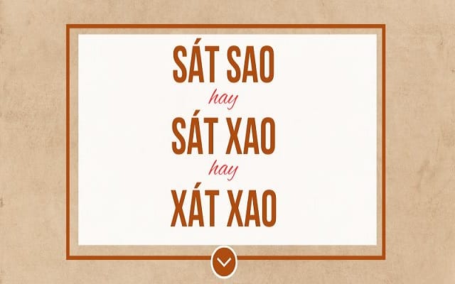 Phân biệt cách dùng s và x trong tiếng Việt