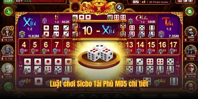 Luật chơi Sicbo Tài Phú MD5 chi tiết Luật chơi Sicbo Tài Phú MD5 chi tiết