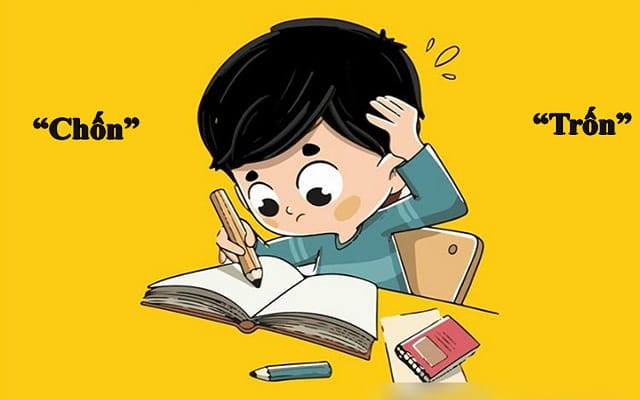 Trốn hay chốn đúng chính tả