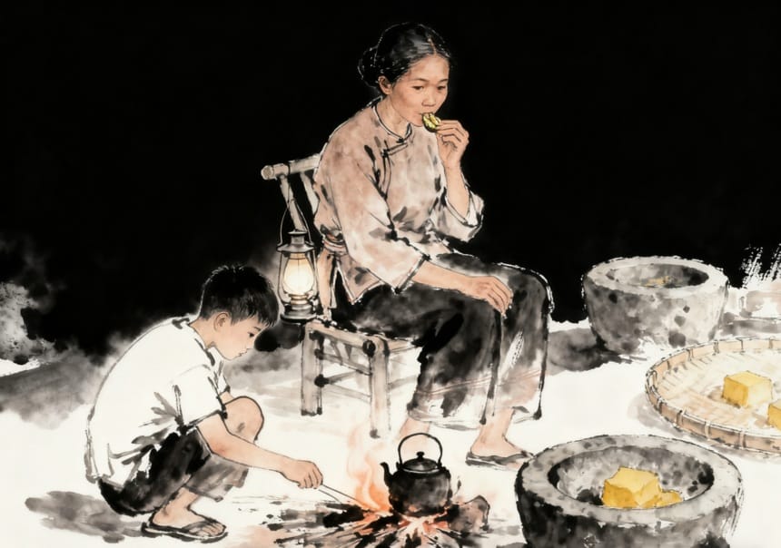 Từ ngọn đèn leo lét của chị Tí đến bếp lửa cô độc của bác Siêu, tất cả đều đang bị cái ao đời tù đọng cầm cố