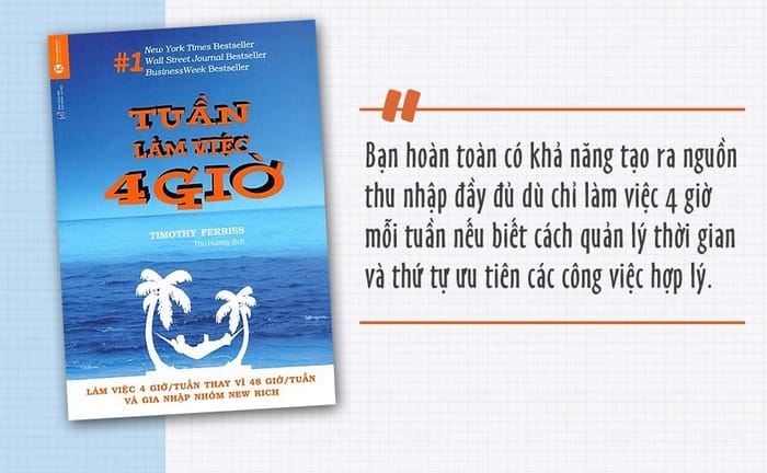 Tuần Làm Việc 4 Giờ mở ra một bước ngoặt đáng giá trong cách bạn tiếp cận công việc và cuộc sống