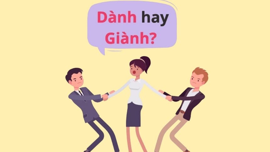 Giành cho là viết sai chính tả