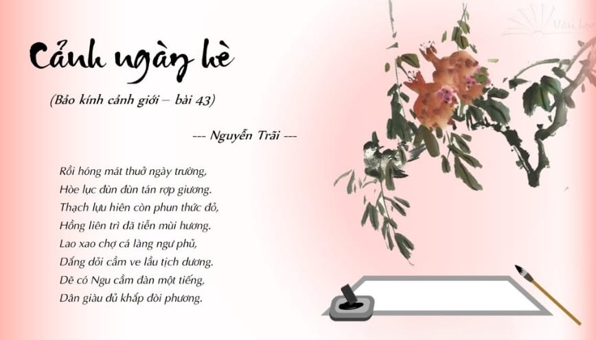 Phân tích Cảnh ngày hè của Nguyễn Trãi