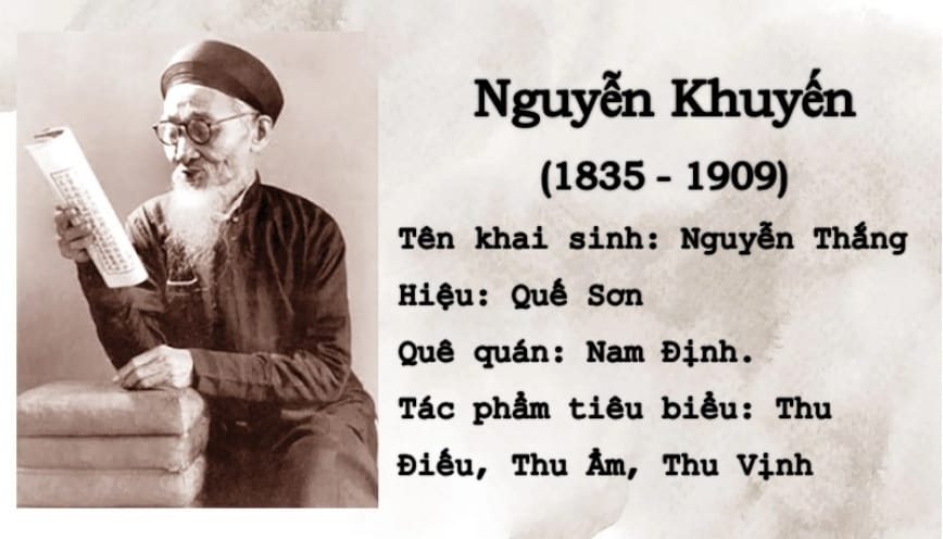 Tác giả - nhà thơ Nguyễn Khuyến
