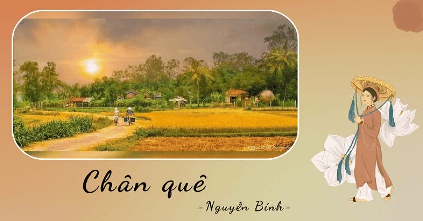 Lập dàn ý bài văn phân tích Chân quê