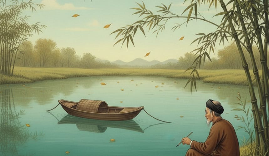 Lập dàn ý phân tích bài Thu vịnh của Nguyễn Khuyến