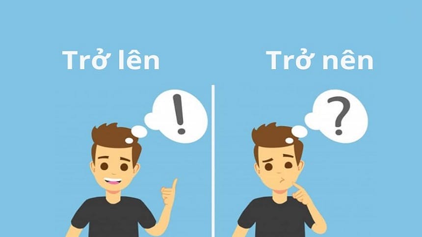 Phân biệt trở lên và trở nên