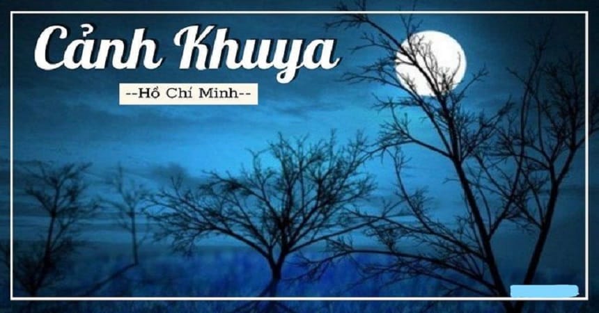 Bài văn mẫu phân tích Cảnh Khuya