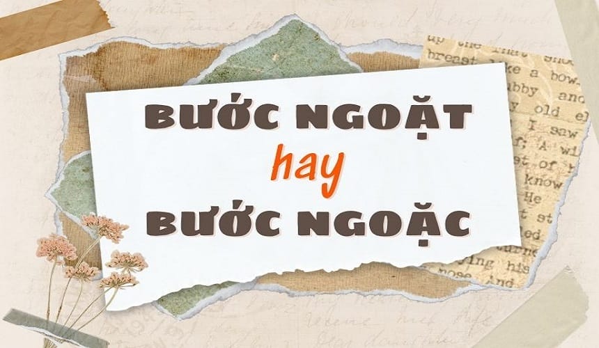 Bước ngoặt là từ đúng chính tả